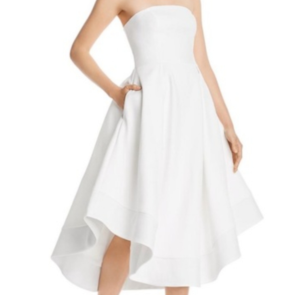Nwt C/Meo Collective Making Waves Strapless Dress